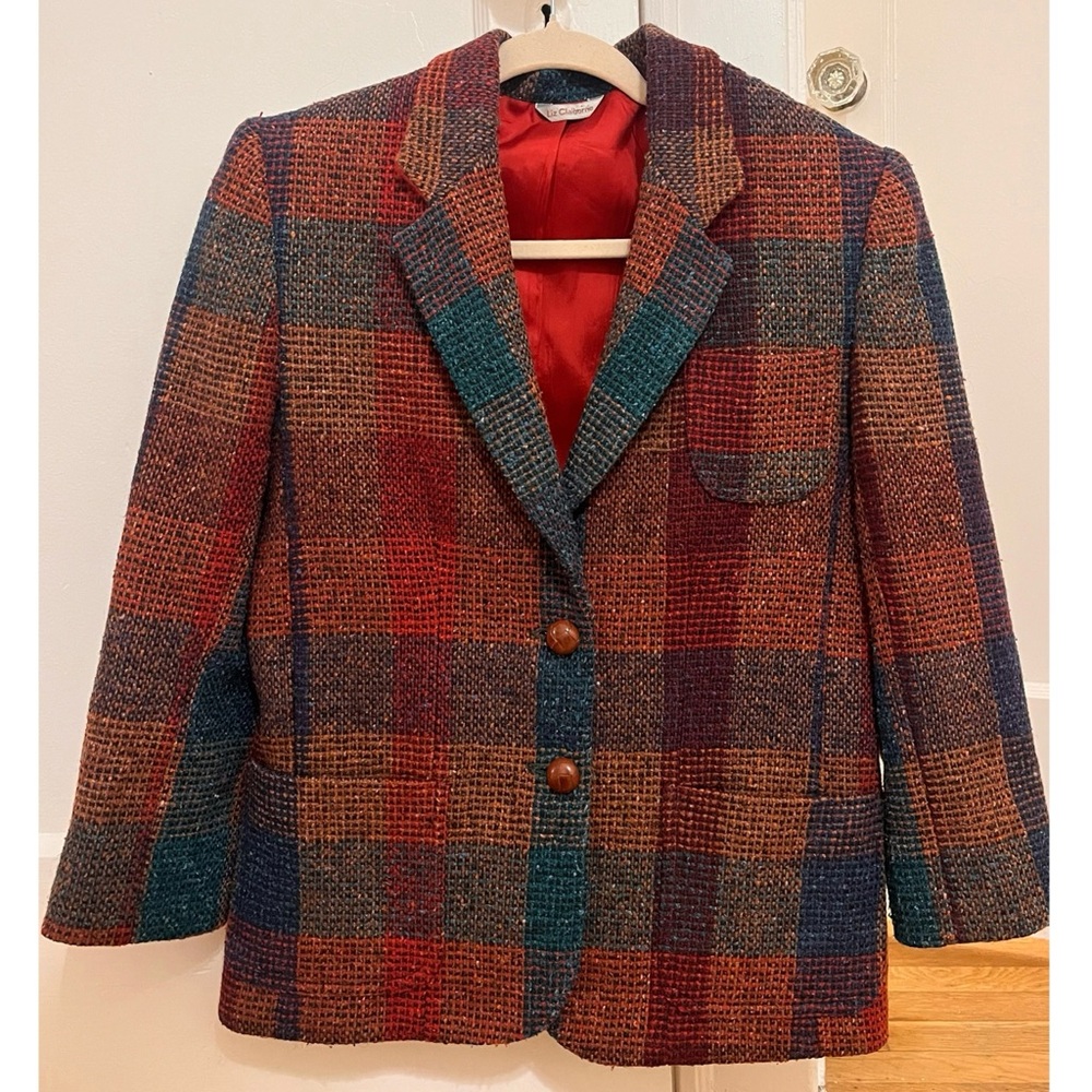 Plaid Women's Jacket - Multicolor
